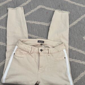 DL1961 Light Tan Jeans with White Accent